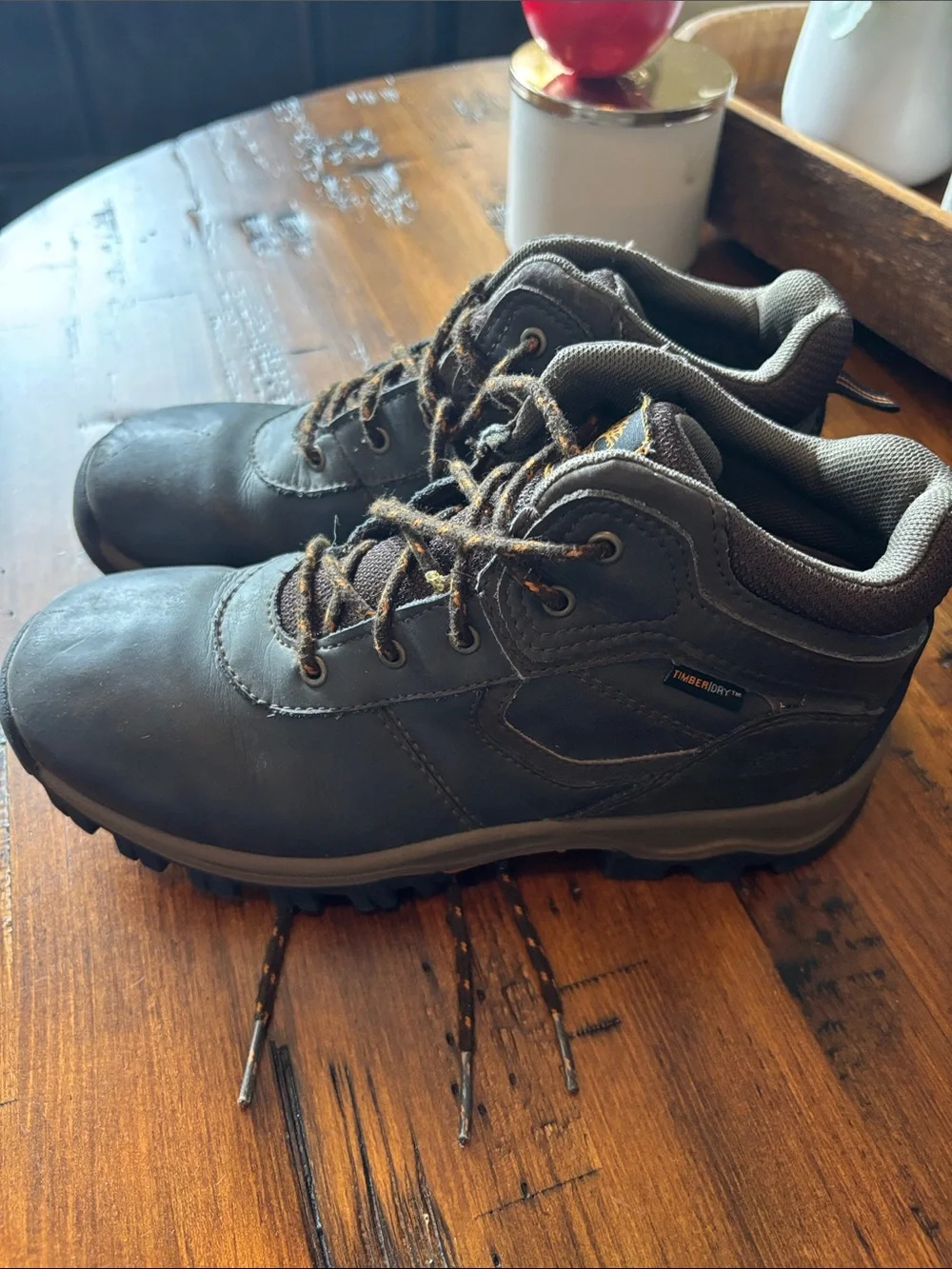 Timberland Men's Dark Gray Waterproof Hiking Boots